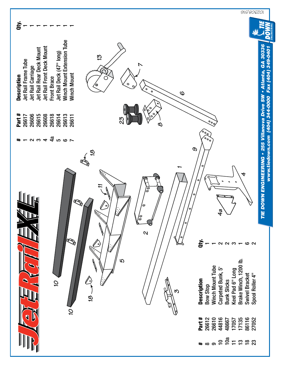 Tie Down Jet Rail XL User Manual | Page 10 / 10