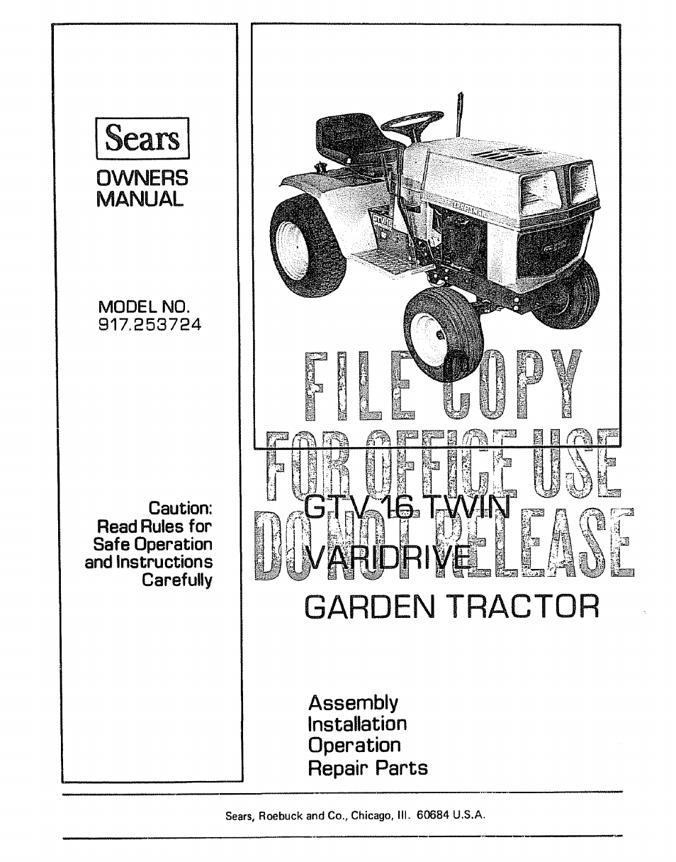 Craftsman 917.253724 User Manual | 36 pages