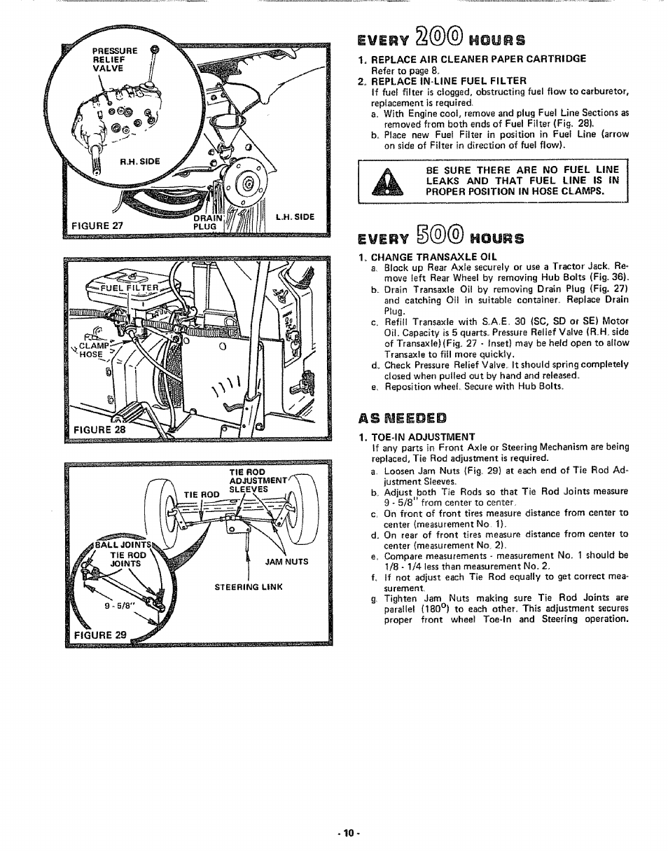 Hours, E¥epy, Asmeiped | Craftsman 917.253724 User Manual | Page 12 / 36