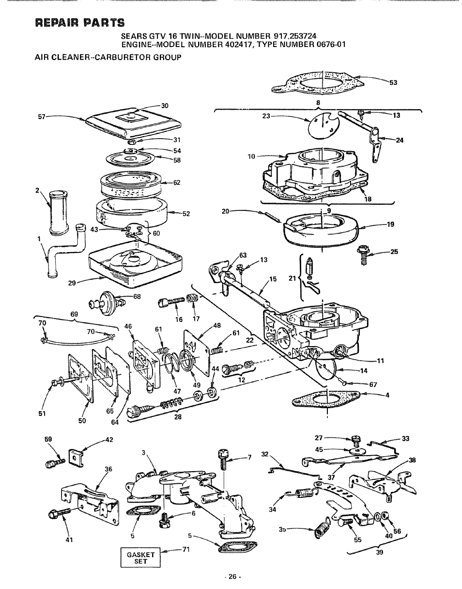 Pep^ip p^pts | Craftsman 917.253724 User Manual | Page 28 / 36