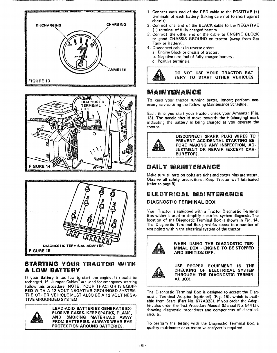 Smrfbri© your tpactcir with a lqw eattlry, Тмттштмйш, Electrical maintenance | Eattlry | Craftsman 917.253724 User Manual | Page 8 / 36