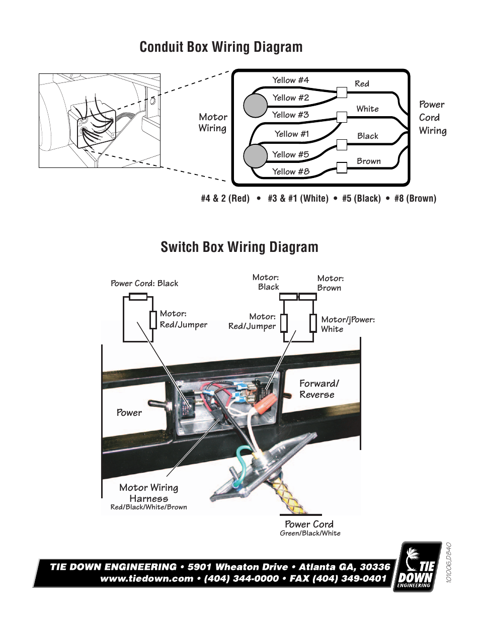 Tie Down Electric Drive Machine User Manual | Page 4 / 4
