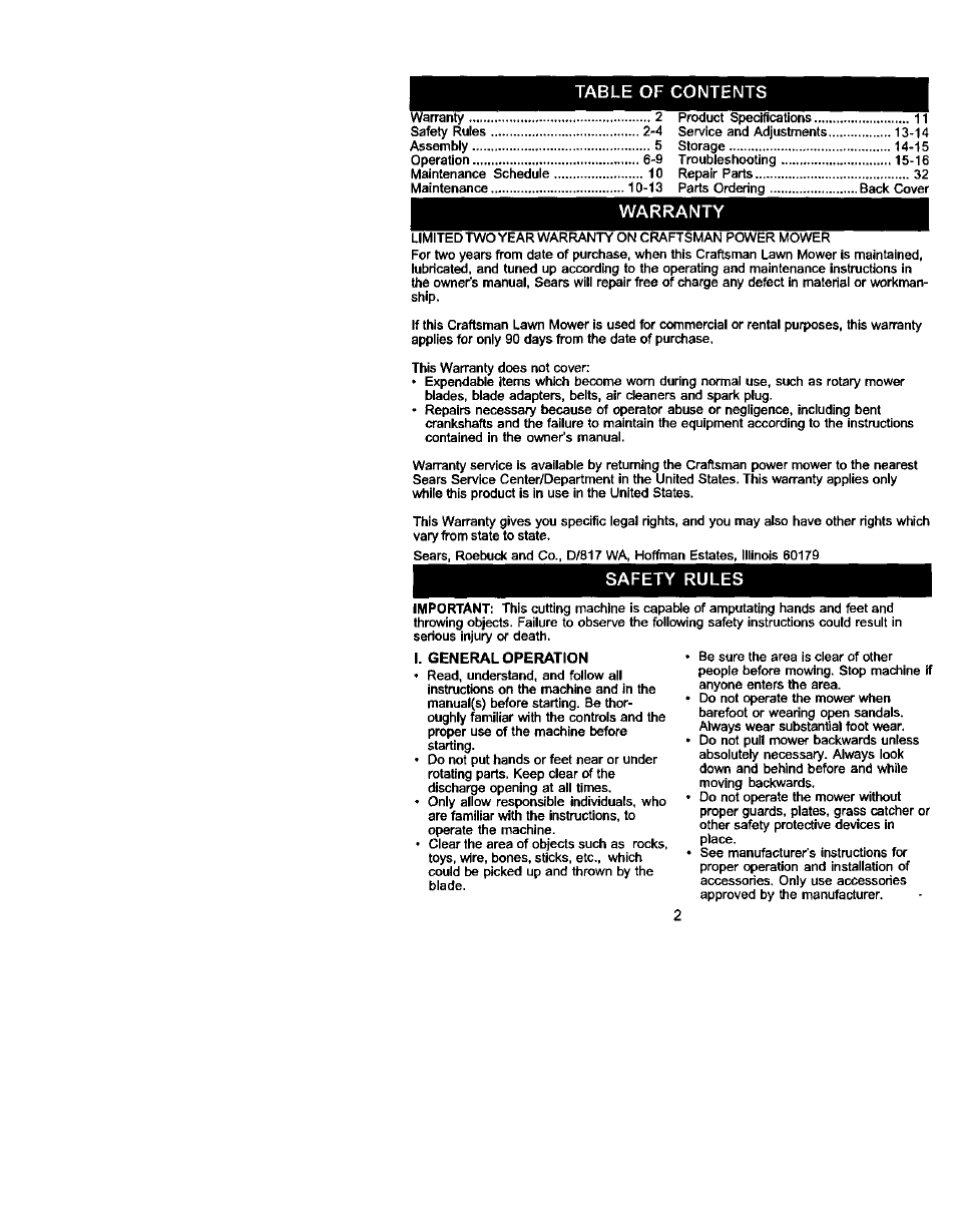 Craftsman 917.388732 User Manual | Page 2 / 25