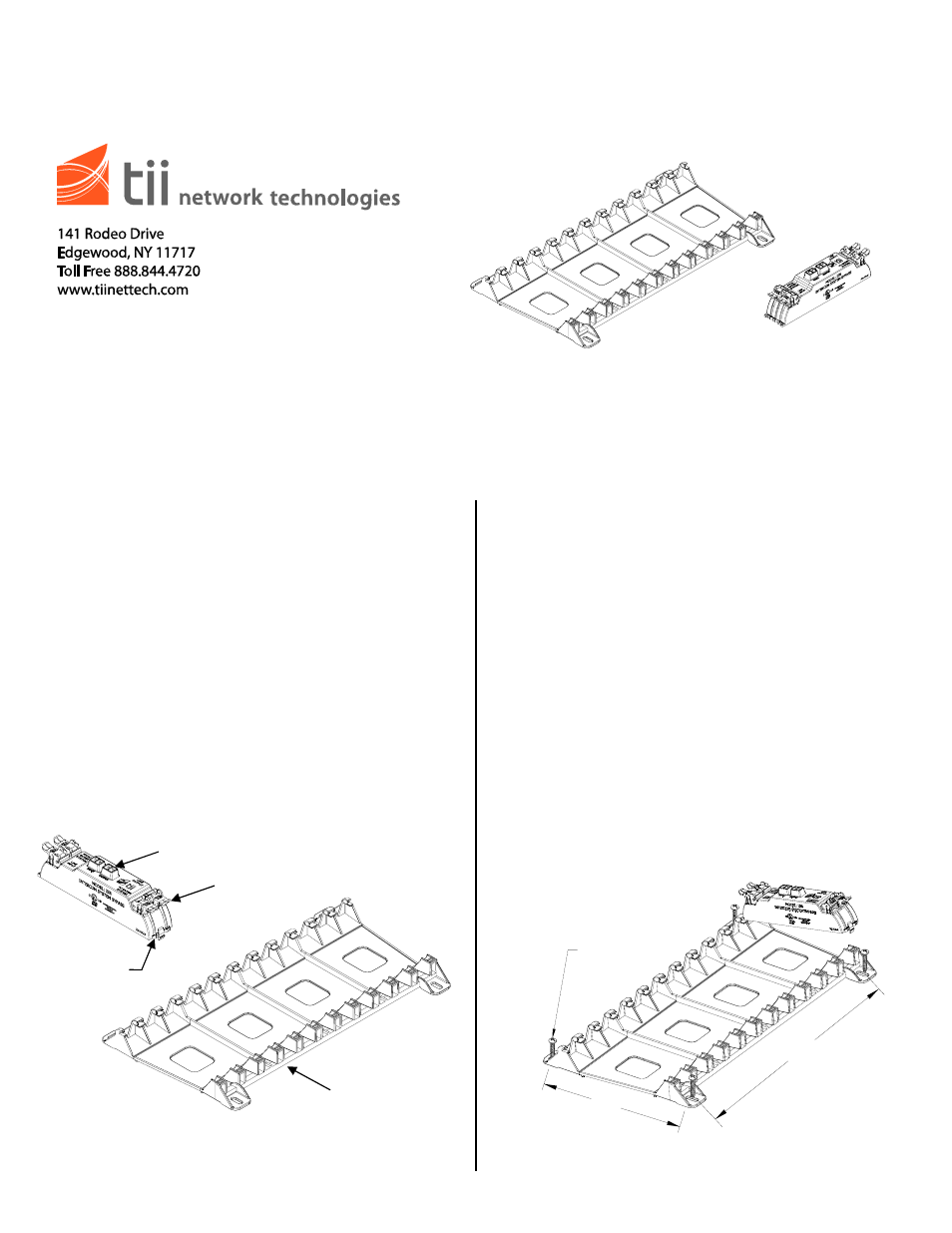 Tii ISB PLATE User Manual | 2 pages