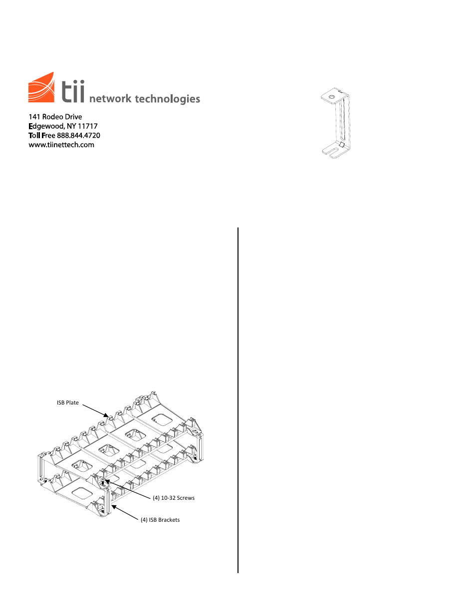 Tii ISB-MB User Manual | 1 page