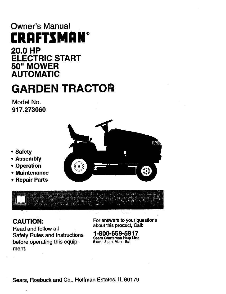 Craftsman 917.273060 User Manual | 68 pages