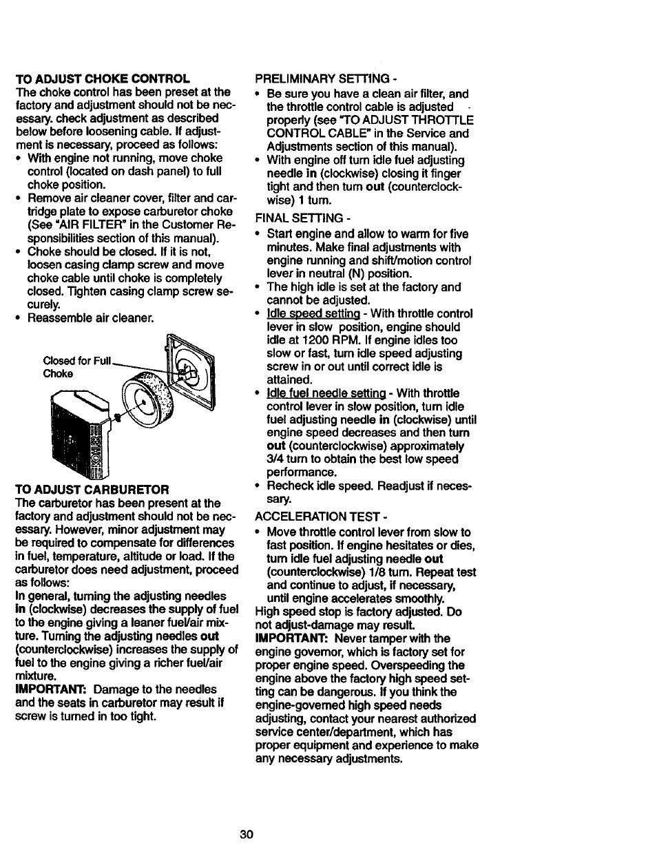 Craftsman 917.273060 User Manual | Page 30 / 68