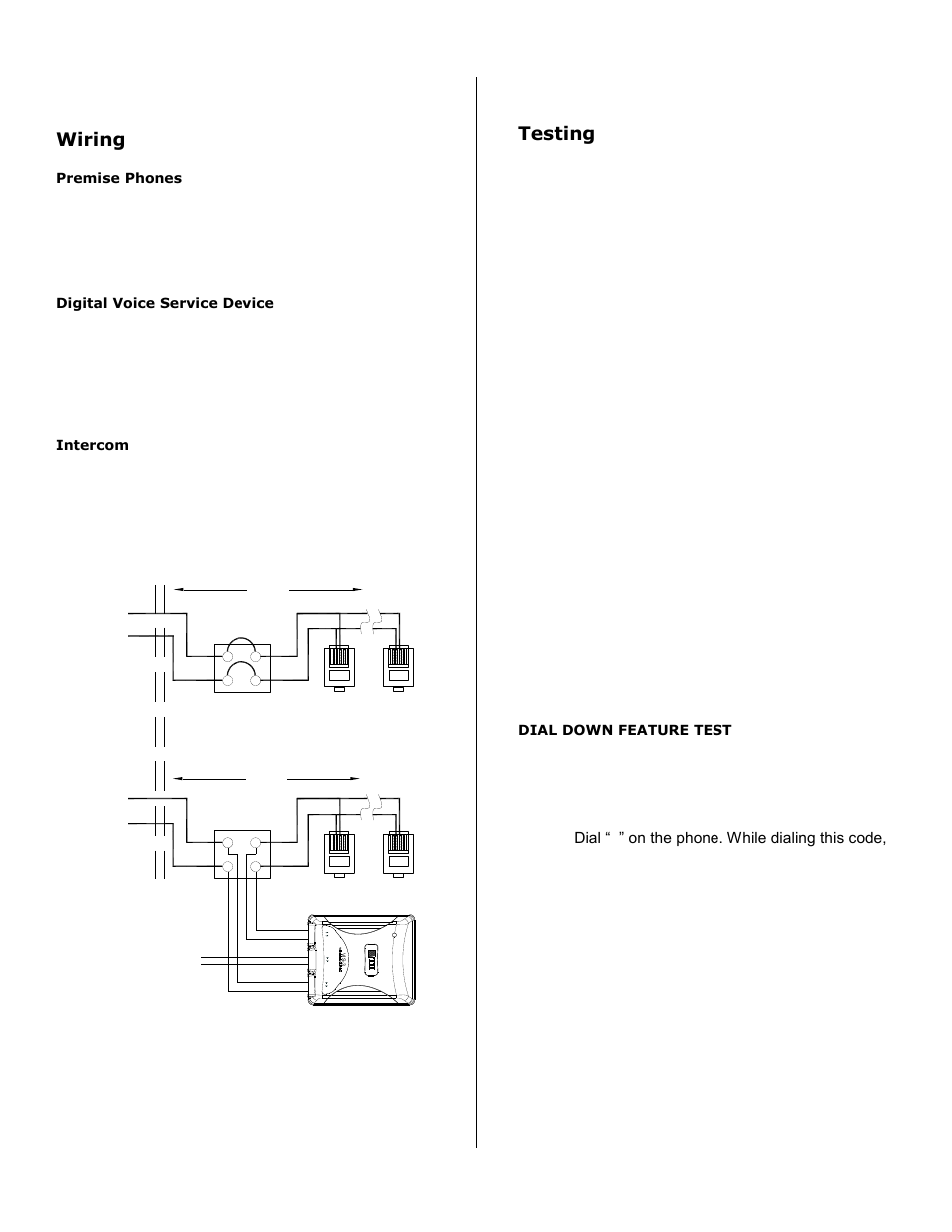 Wiring, Testing | Tii VIS-4 User Manual | Page 2 / 2