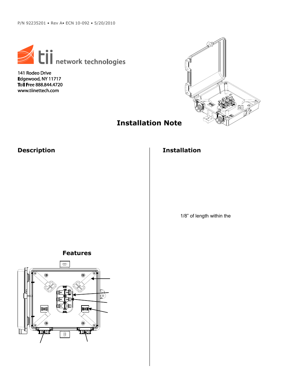 Tii 506F-02-01-04 User Manual | 2 pages