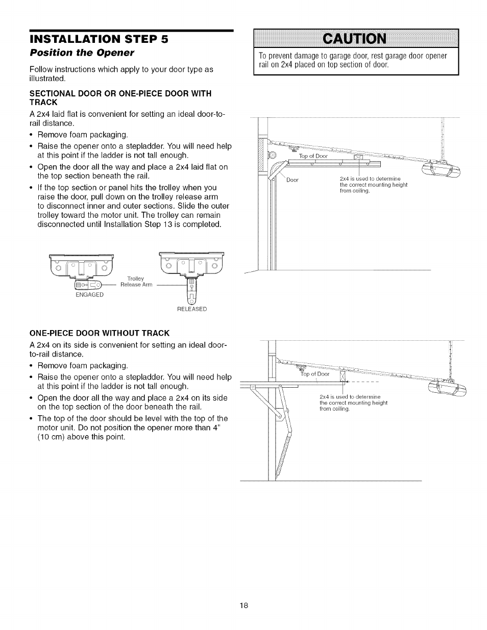 Caution | Craftsman 139.53993D User Manual | Page 18 / 76