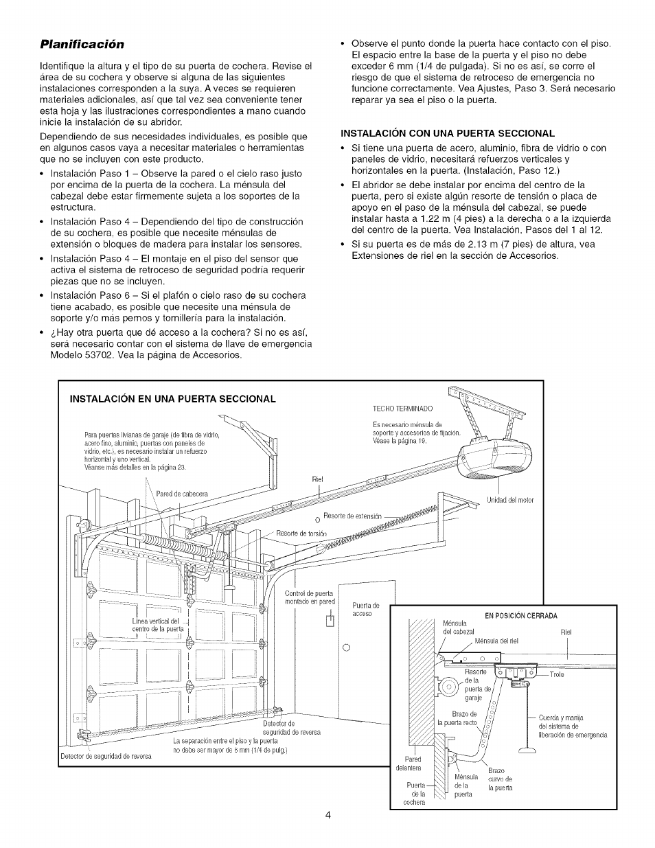 Planificación | Craftsman 139.53993D User Manual | Page 42 / 76