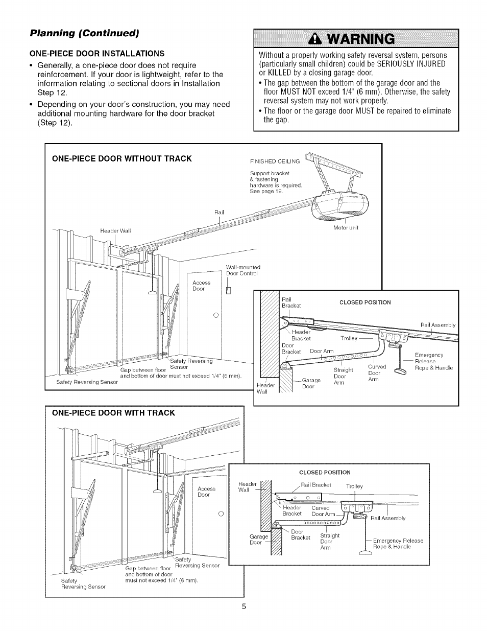 Warning | Craftsman 139.53993D User Manual | Page 5 / 76