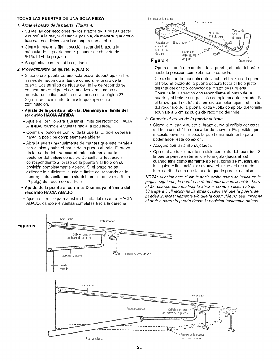 Figura 5, Nota | Craftsman 139.53993D User Manual | Page 64 / 76