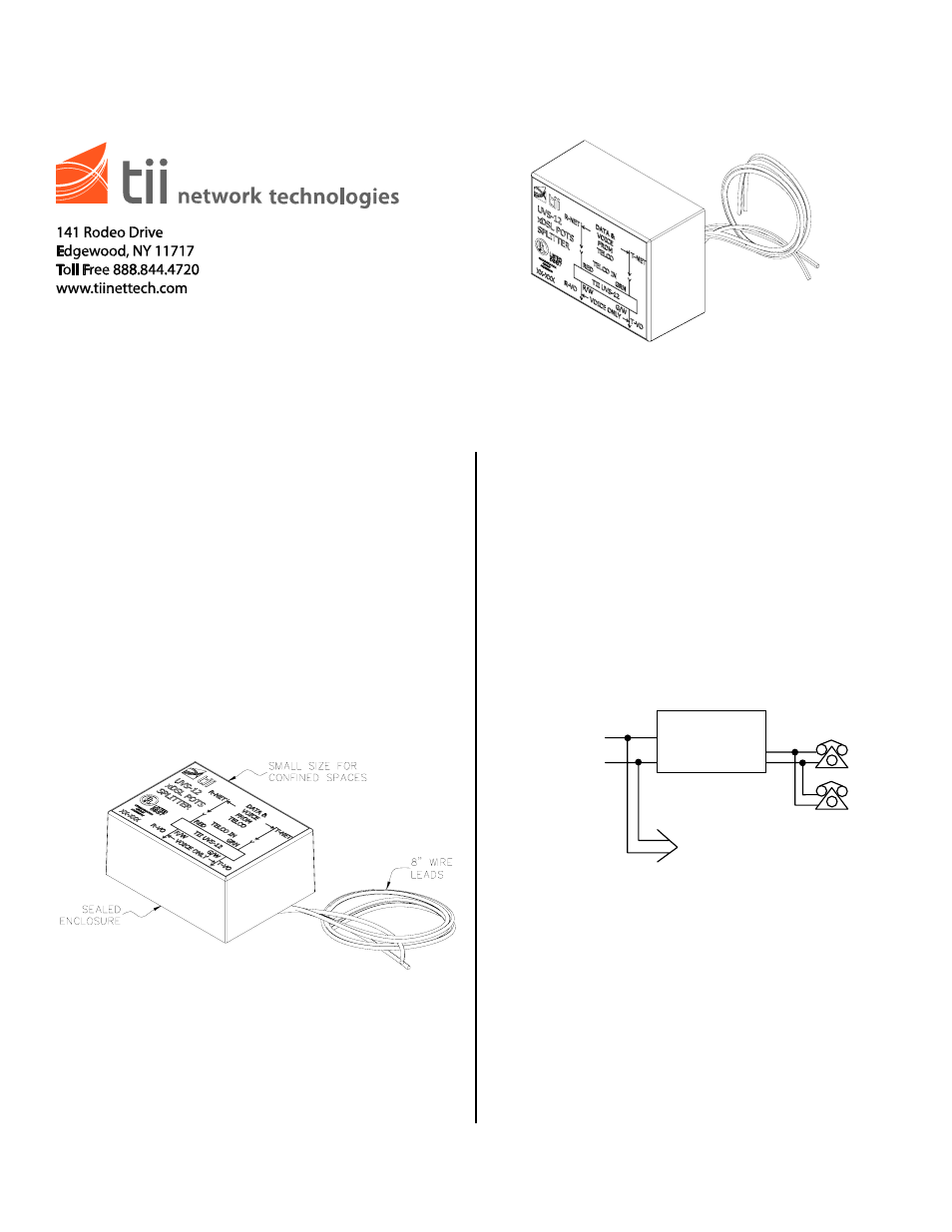 Tii UVS-12 User Manual | 1 page
