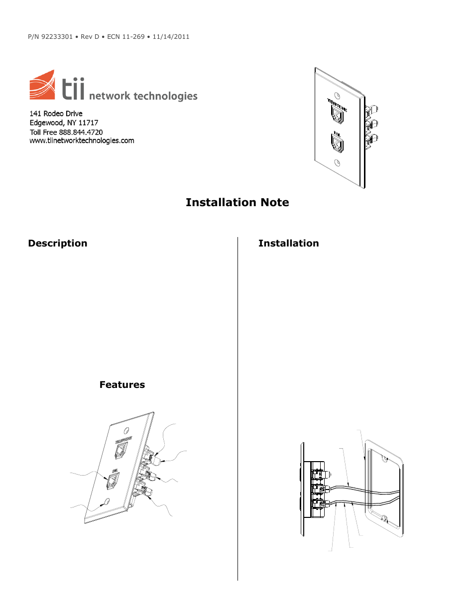 Tii 761-4T-12K User Manual | 2 pages