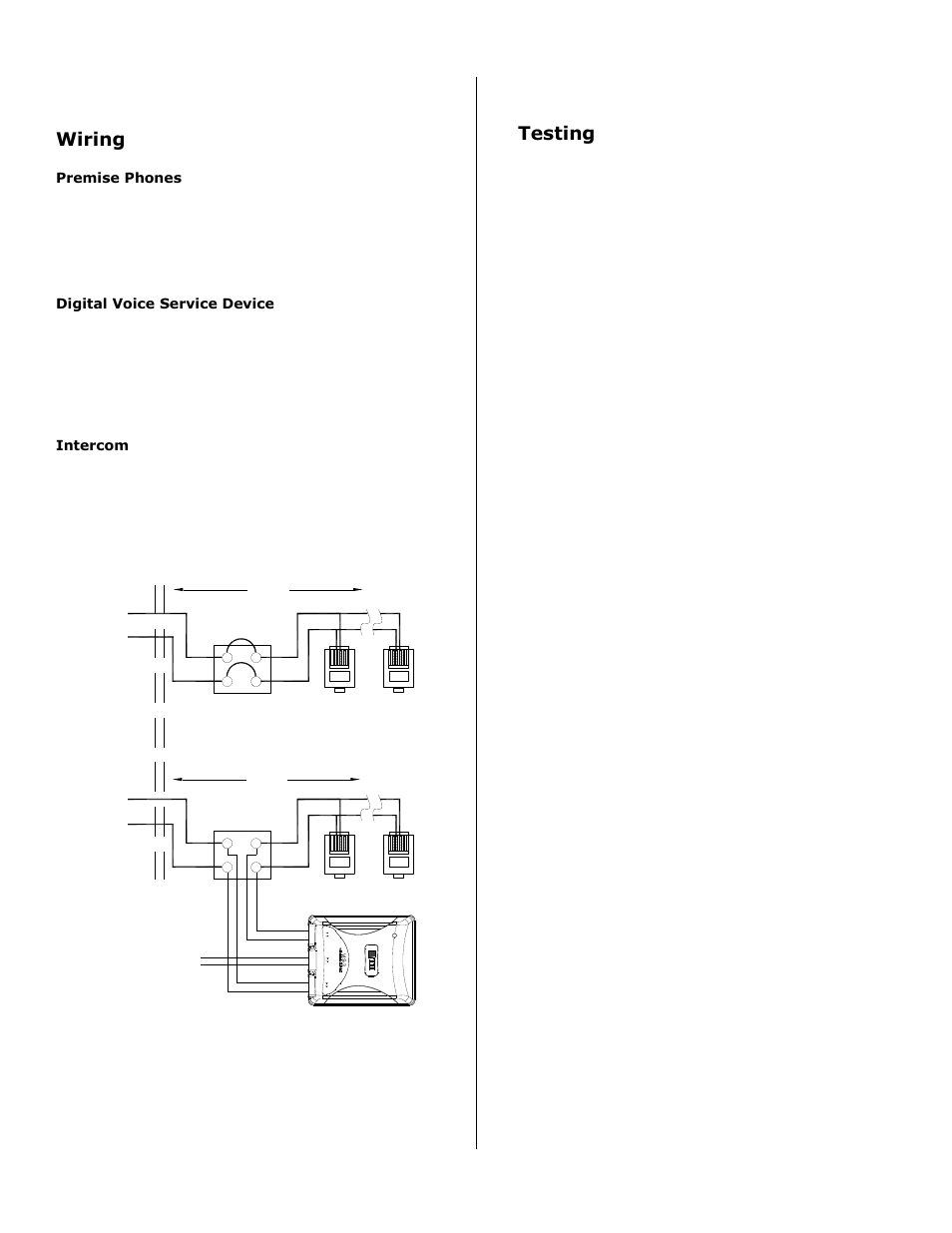 Wiring, Testing | Tii VIS-3 User Manual | Page 2 / 2