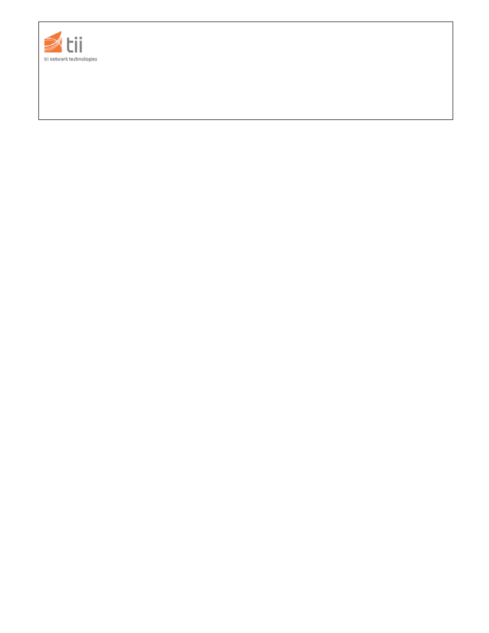 Tii 3100 User Manual | 1 page