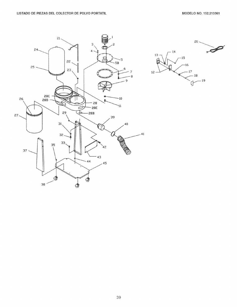 Craftsman 152.213361 User Manual | Page 39 / 40