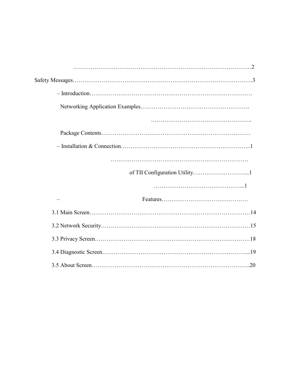 Tii HNP6L-ET User Manual | Page 2 / 20