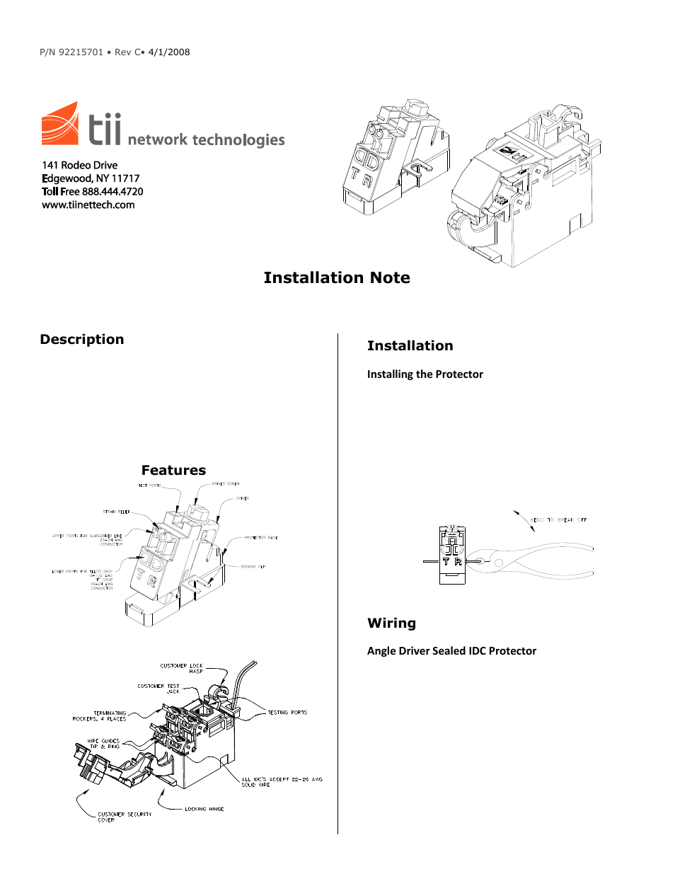 Tii 91 Series User Manual | 3 pages