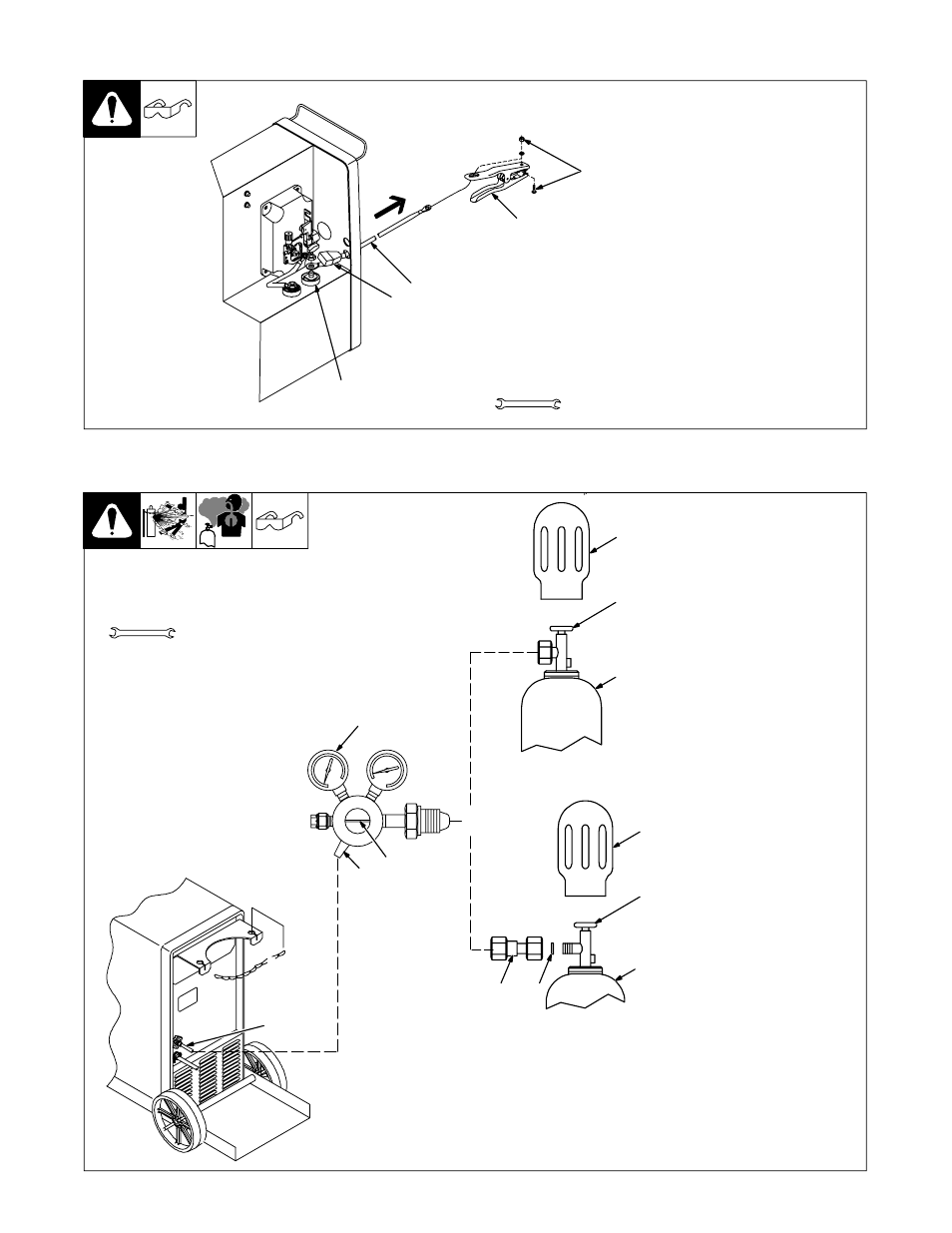 5. installing work clamp, 6. installing gas supply | Craftsman 117.205710 User Manual | Page 10 / 68