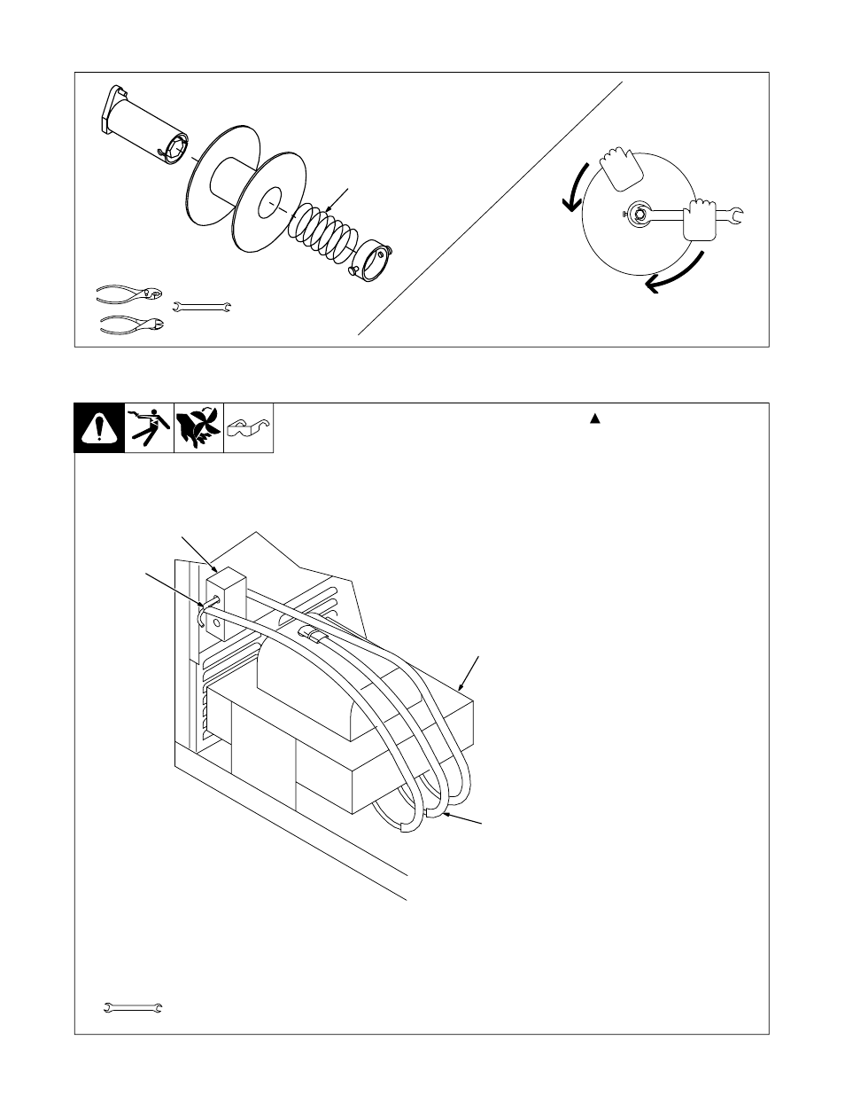 9. installing wire spool and adjusting hub tension, 10. changing input voltage | Craftsman 117.205710 User Manual | Page 12 / 68