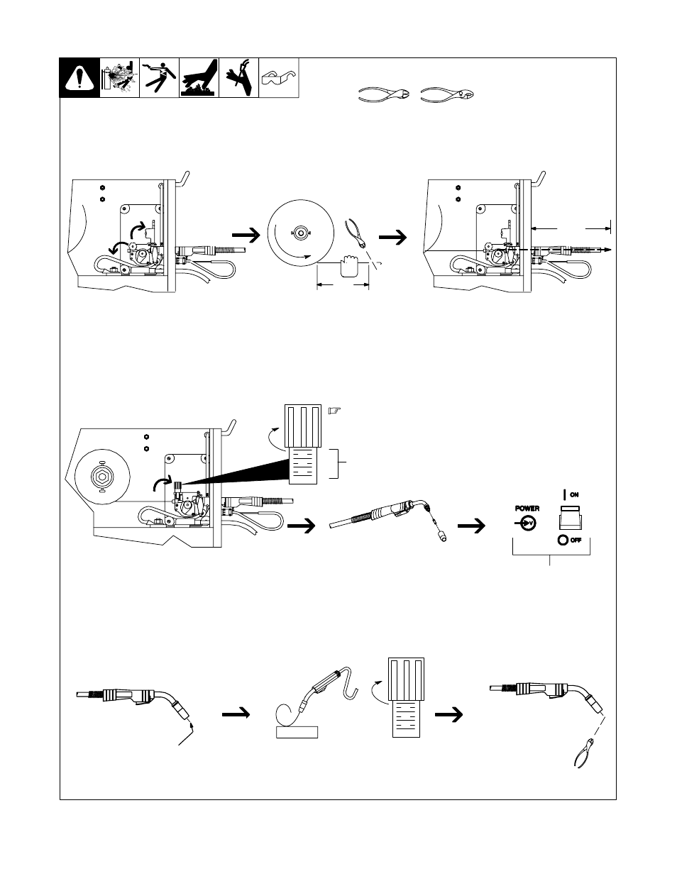 13. threading welding wire | Craftsman 117.205710 User Manual | Page 14 / 68