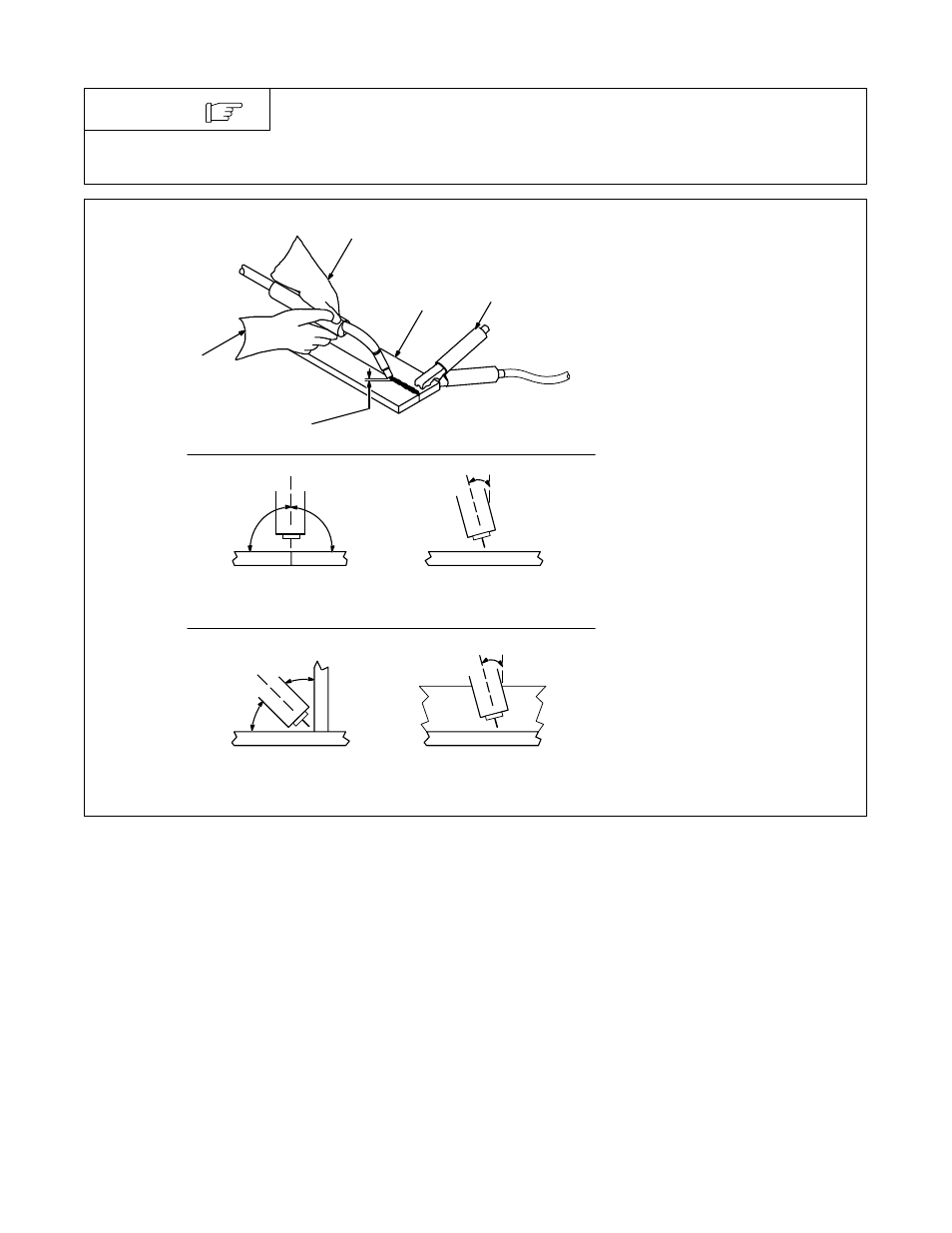 3. como sostener y posicionar la pistola de soldar | Craftsman 117.205710 User Manual | Page 59 / 68