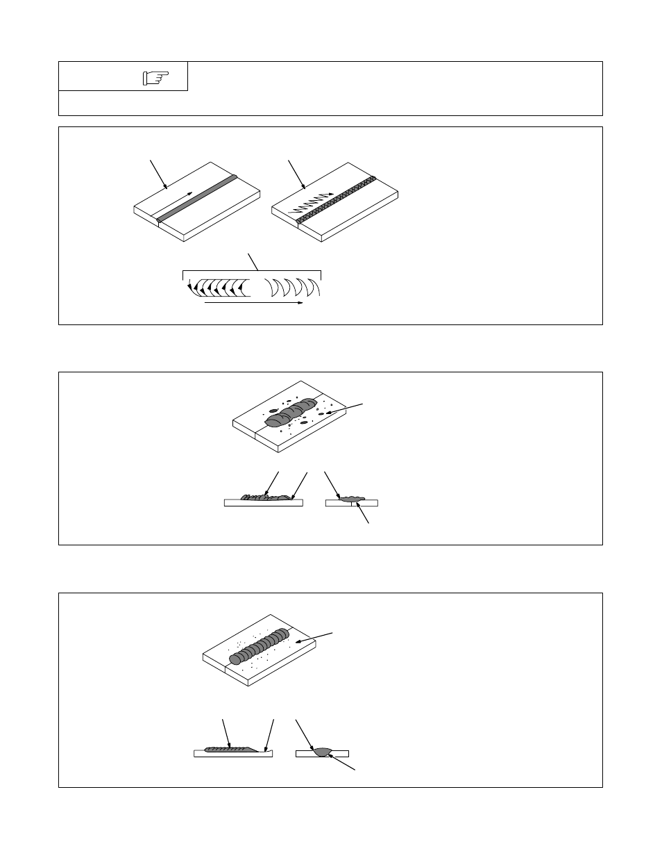 5. movimiento de la pistola durante la suelda, 6. características malas de un cordón de soldadura | Craftsman 117.205710 User Manual | Page 61 / 68