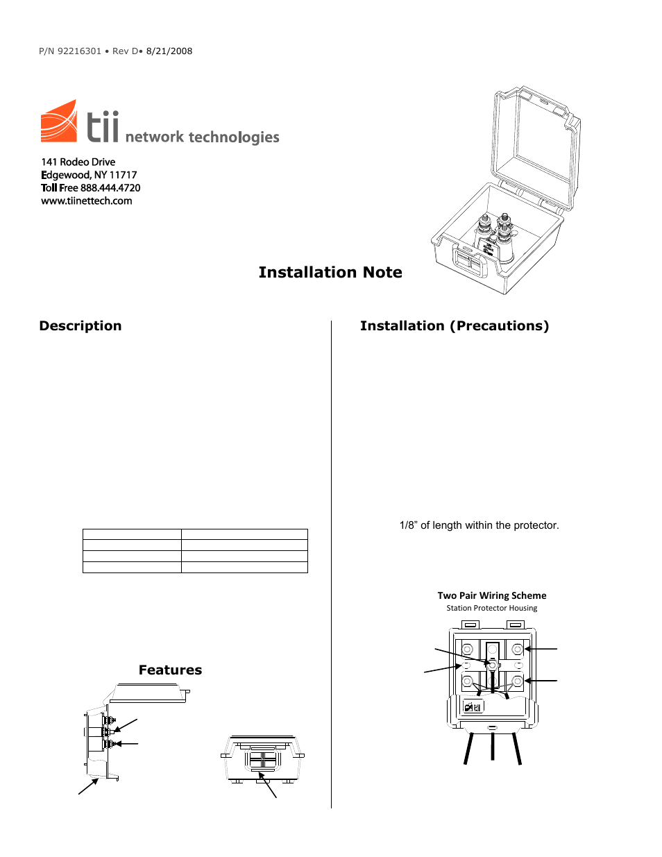 Tii 349 User Manual | 2 pages