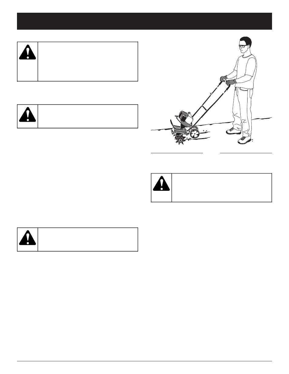 Warning, Operating instructions | Craftsman 316.29271 User Manual | Page 11 / 48