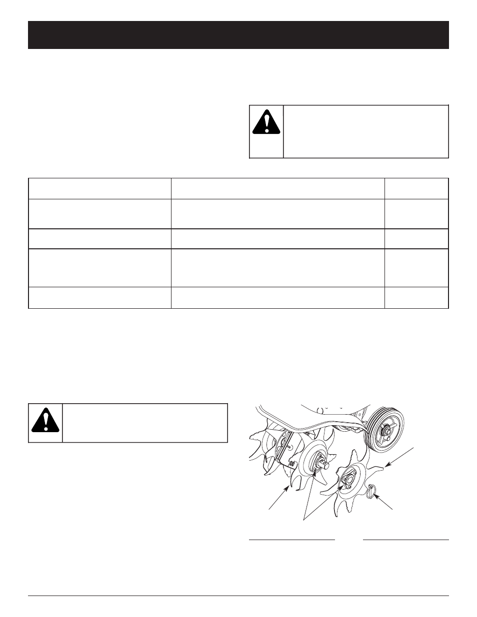Warning, Maintenance and repair instructions | Craftsman 316.29271 User Manual | Page 12 / 48