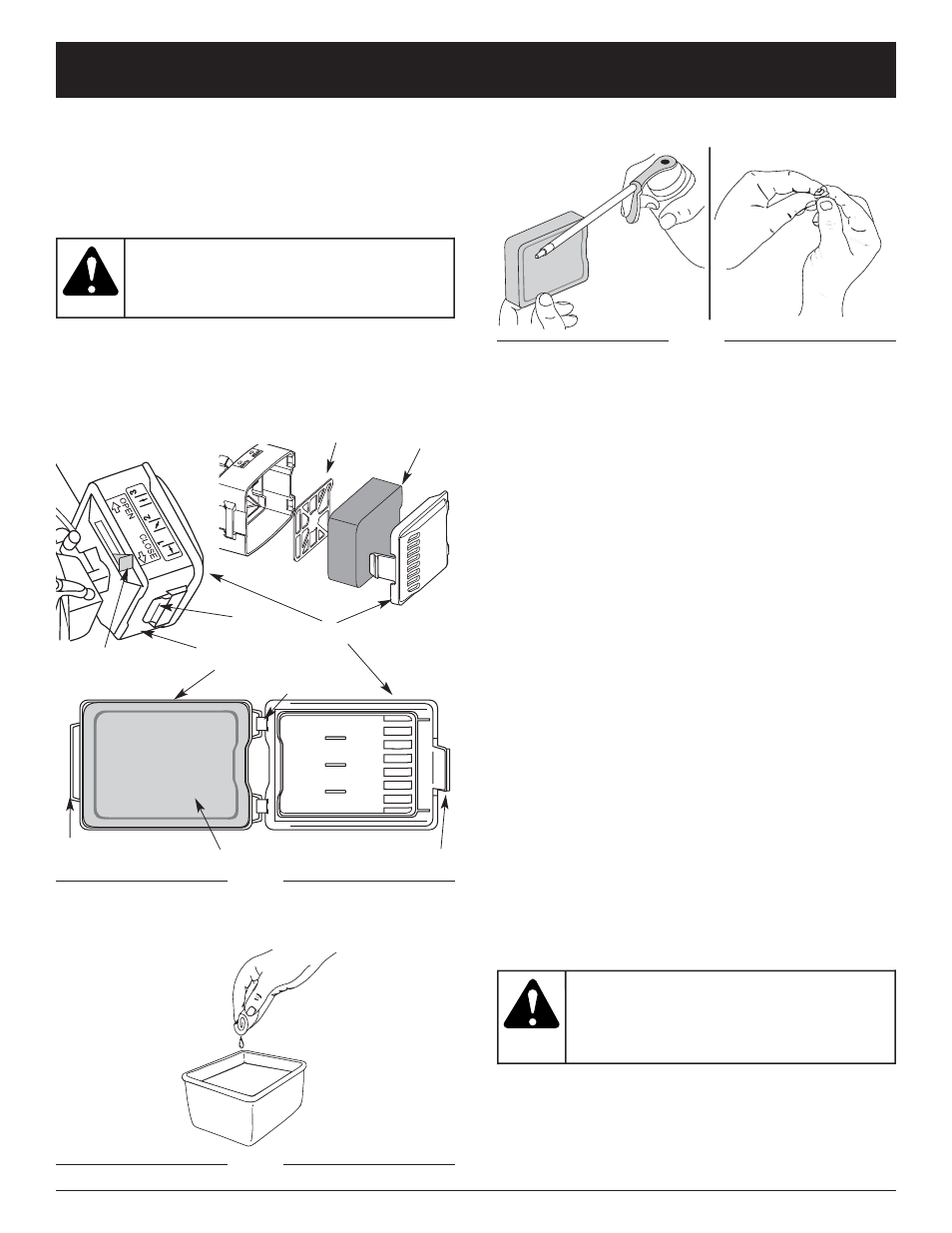 Warning, Maintenance and repair instructions | Craftsman 316.29271 User Manual | Page 14 / 48