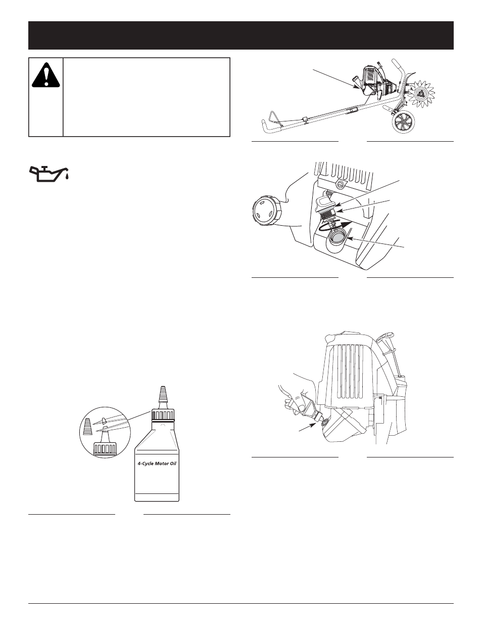 Advertencia, Informacion del aceite y del combustible | Craftsman 316.29271 User Manual | Page 30 / 48
