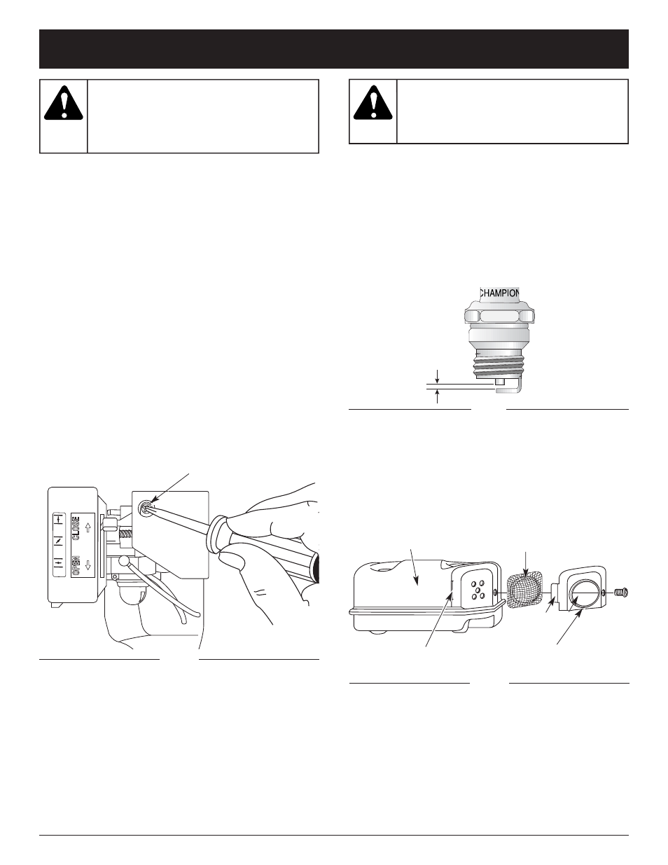 Advertencia, Precaucion, Instrucciones de mantenimiento y reparacion | Craftsman 316.29271 User Manual | Page 37 / 48