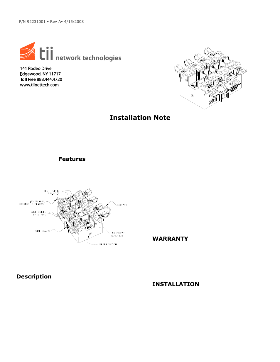 Tii SVMWT User Manual | 2 pages