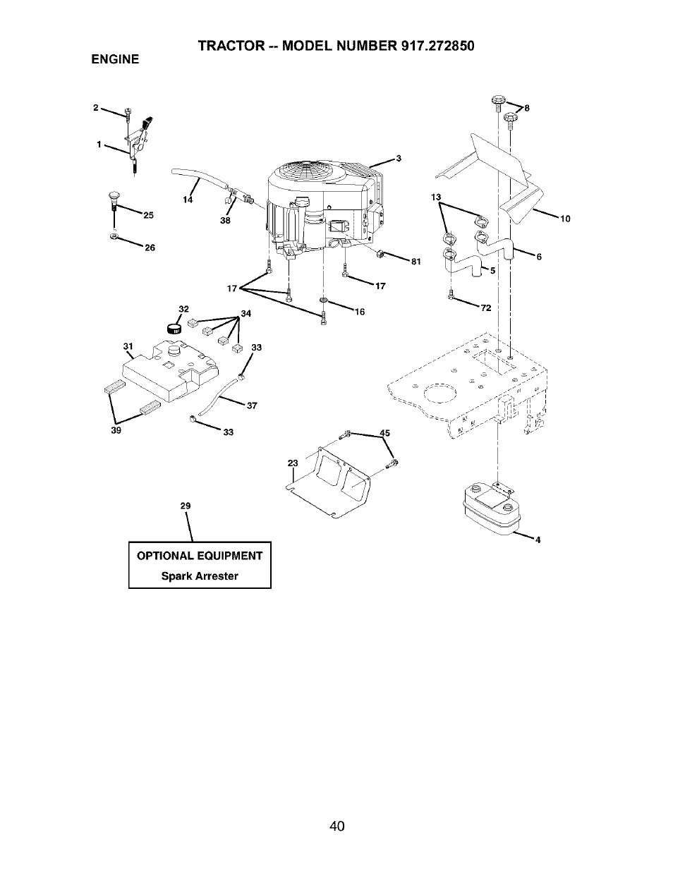 Engine | Craftsman 917.272850 User Manual | Page 40 / 56