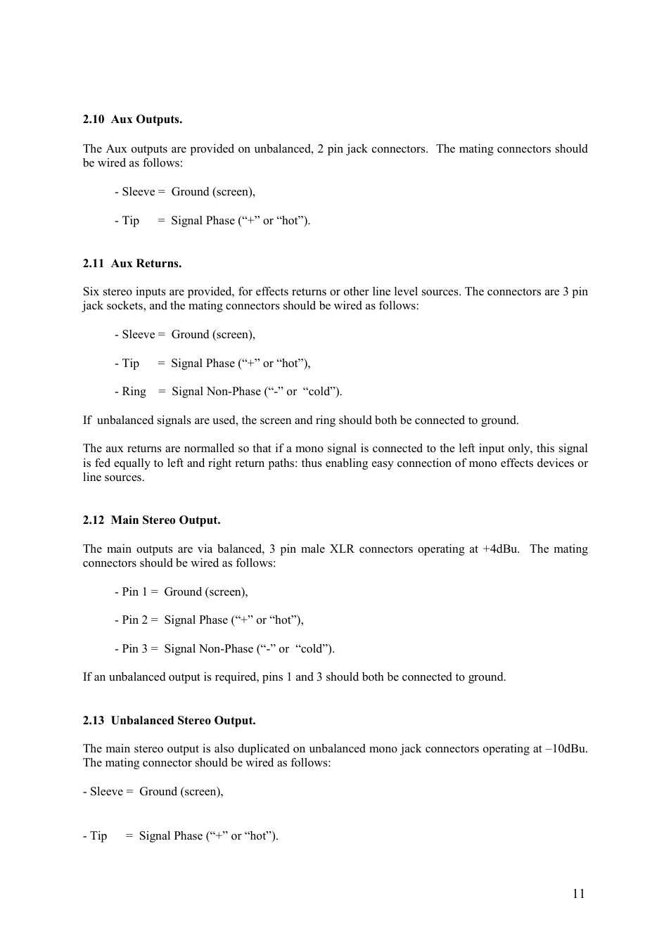 TL Audio VTC User Manual | Page 11 / 52