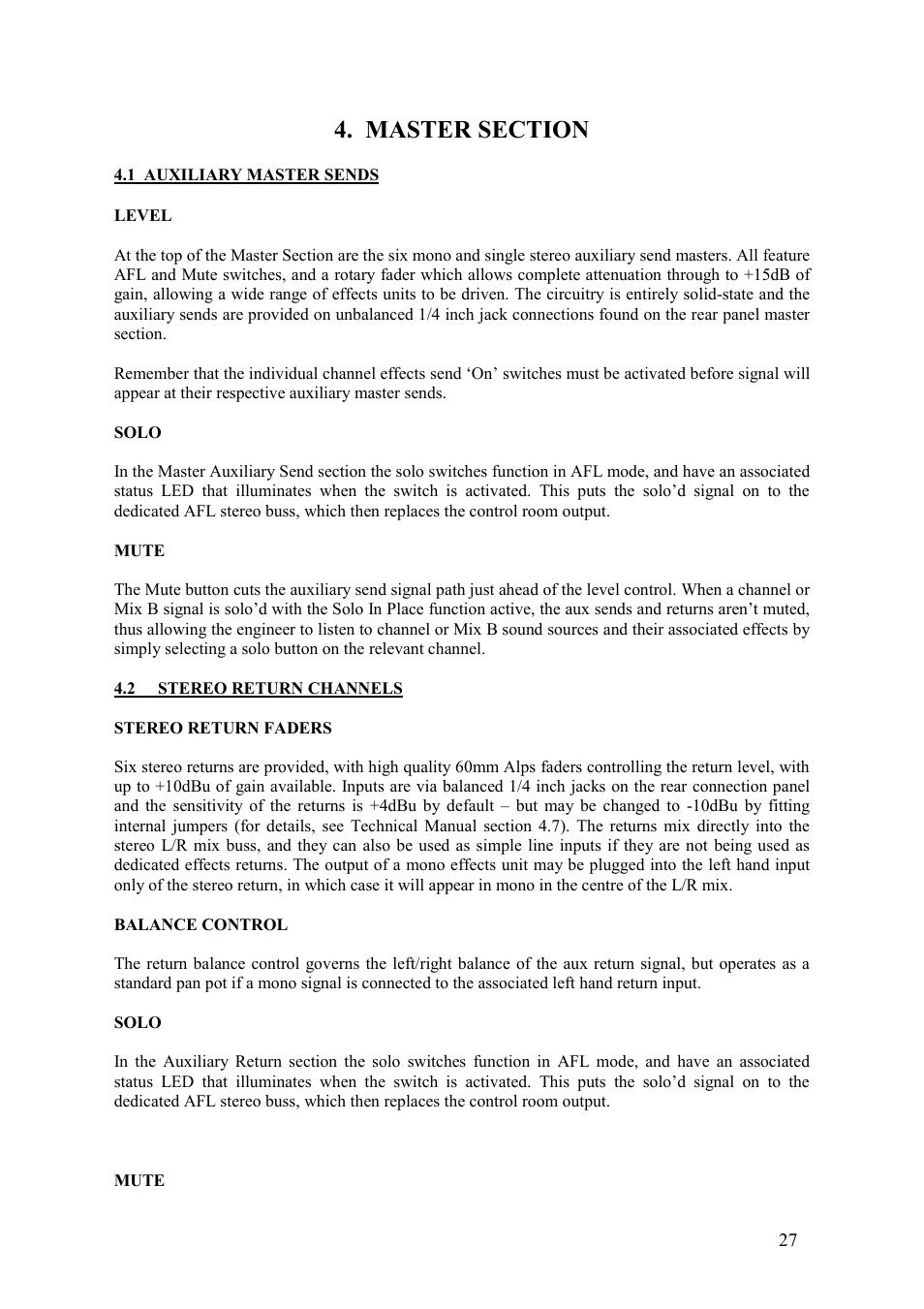 TL Audio VTC User Manual | Page 27 / 52