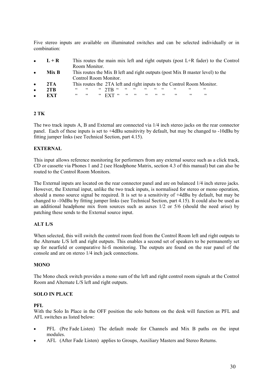 TL Audio VTC User Manual | Page 30 / 52