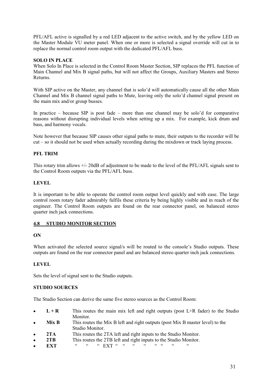 TL Audio VTC User Manual | Page 31 / 52