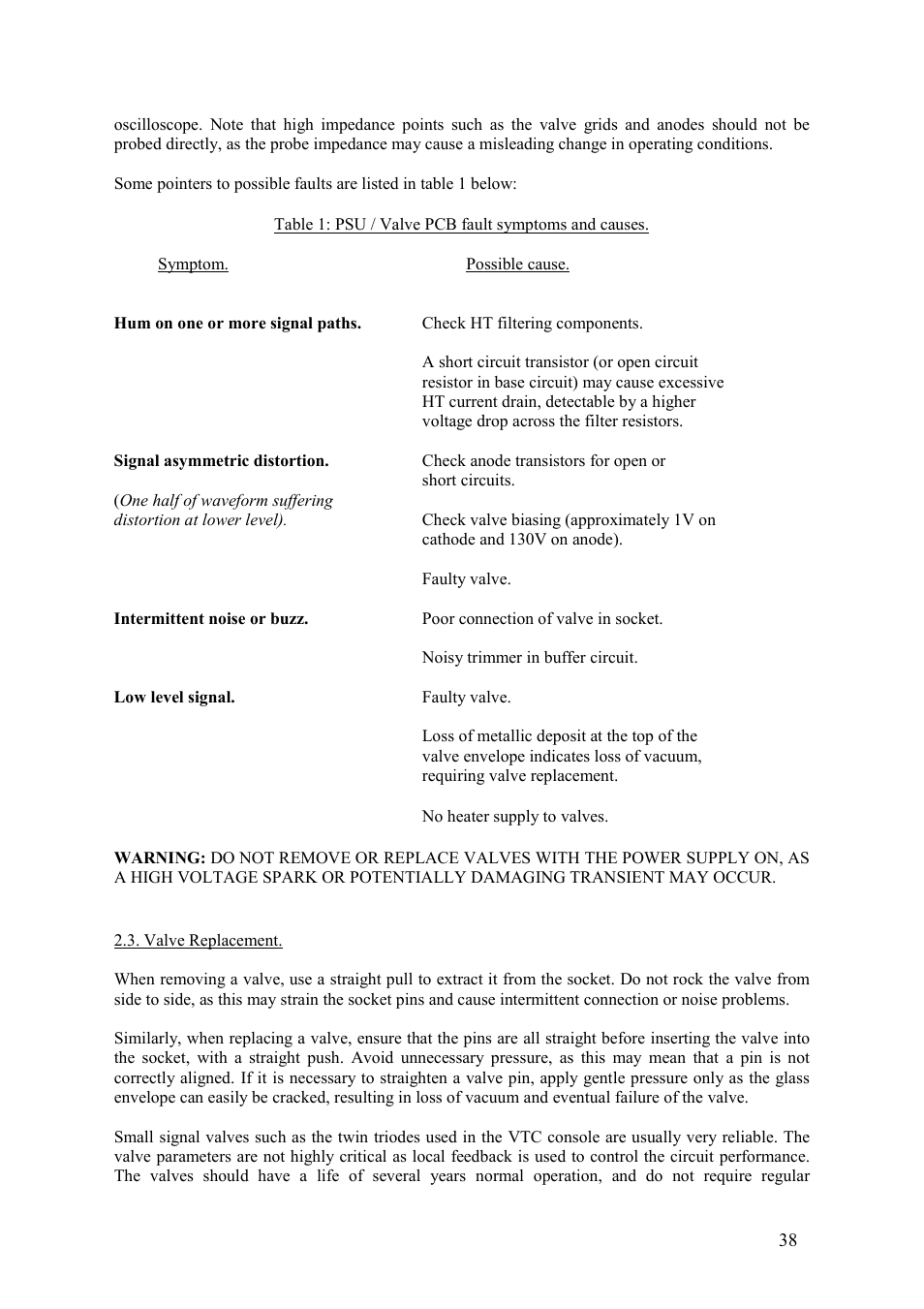 TL Audio VTC User Manual | Page 38 / 52