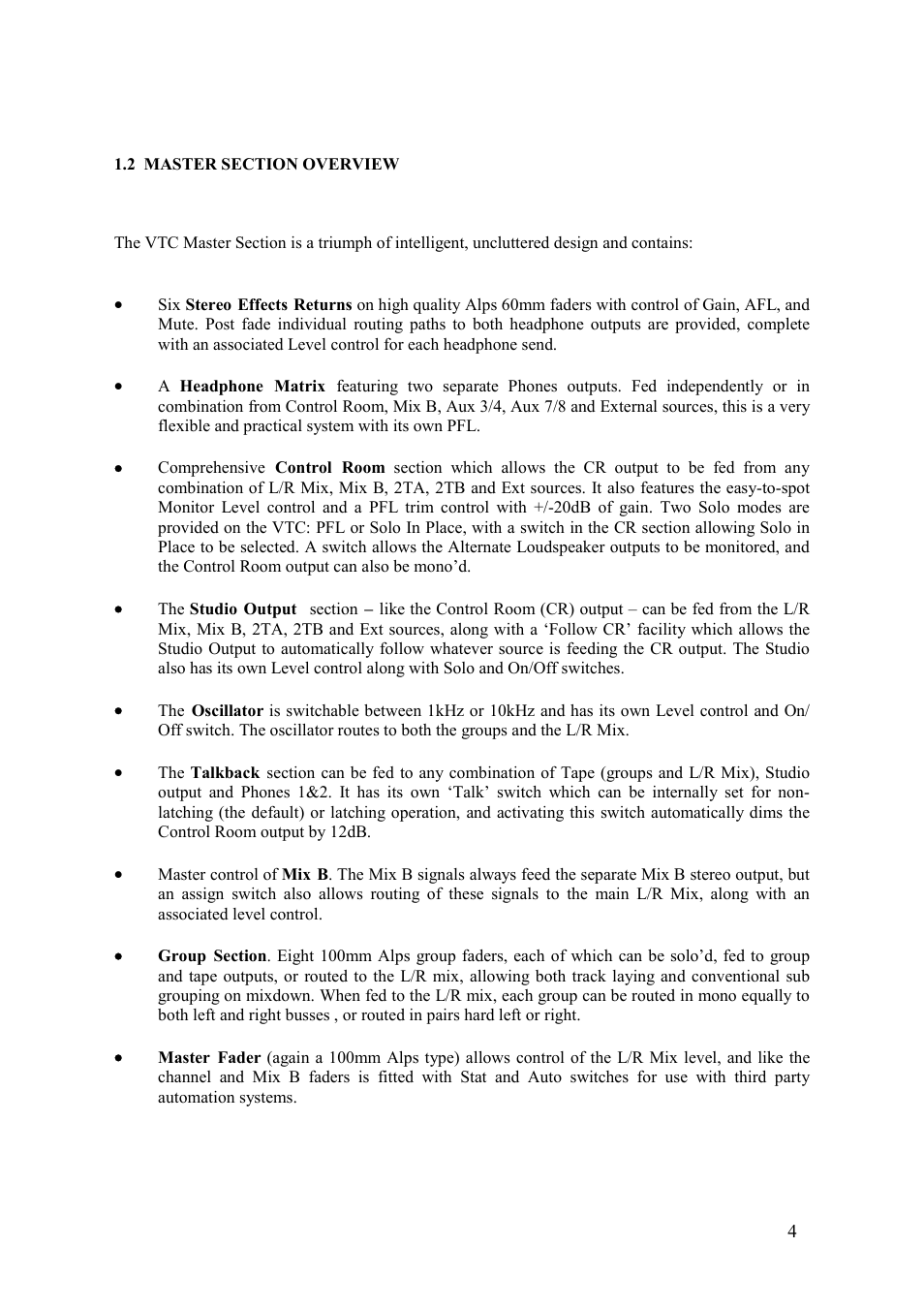 TL Audio VTC User Manual | Page 4 / 52