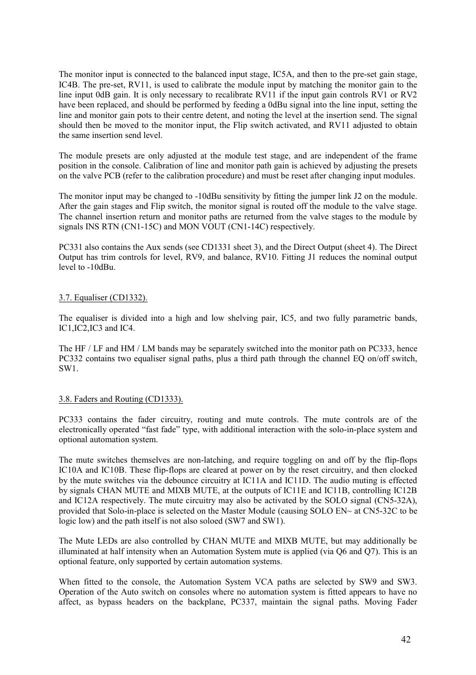 TL Audio VTC User Manual | Page 42 / 52