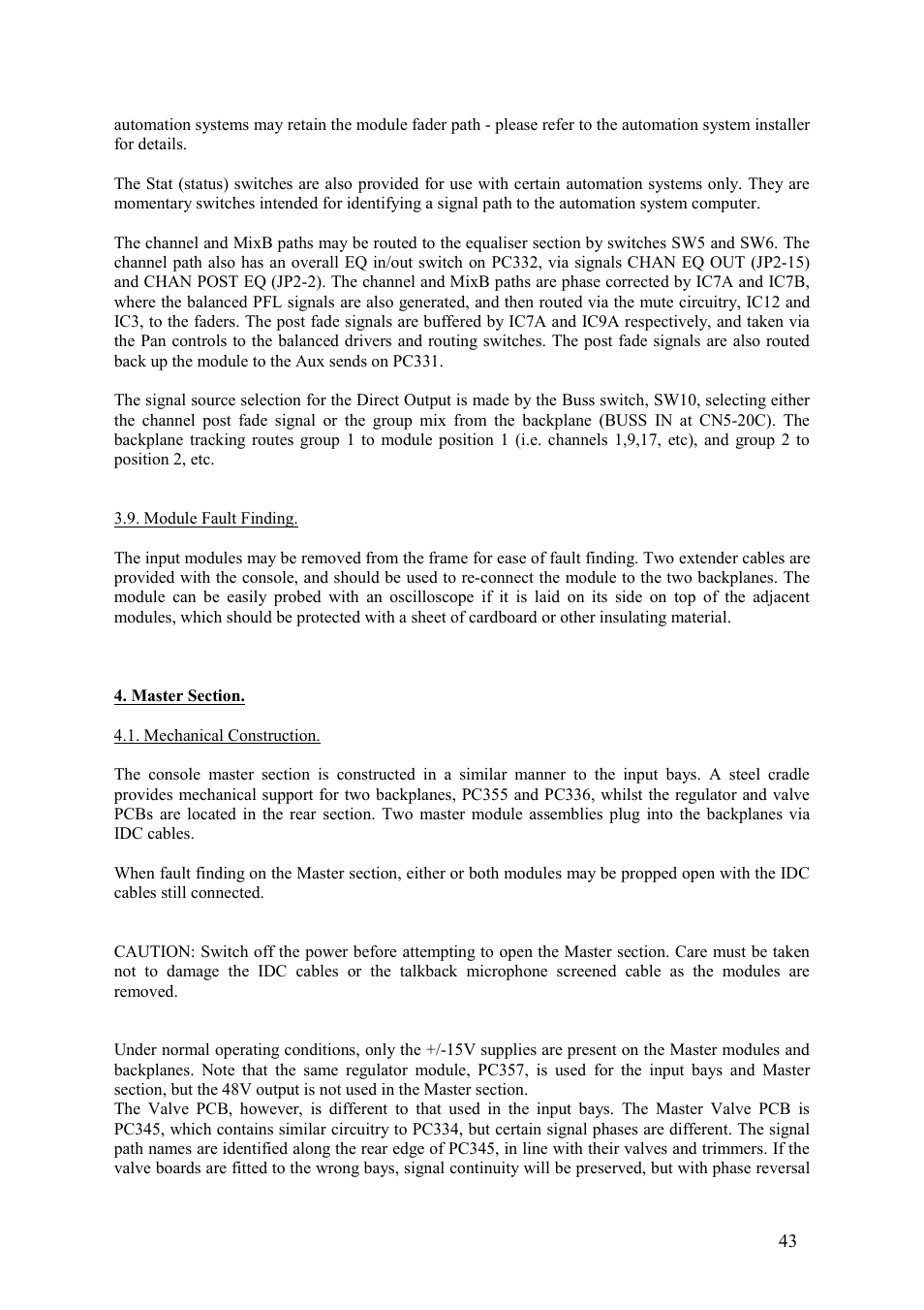 TL Audio VTC User Manual | Page 43 / 52