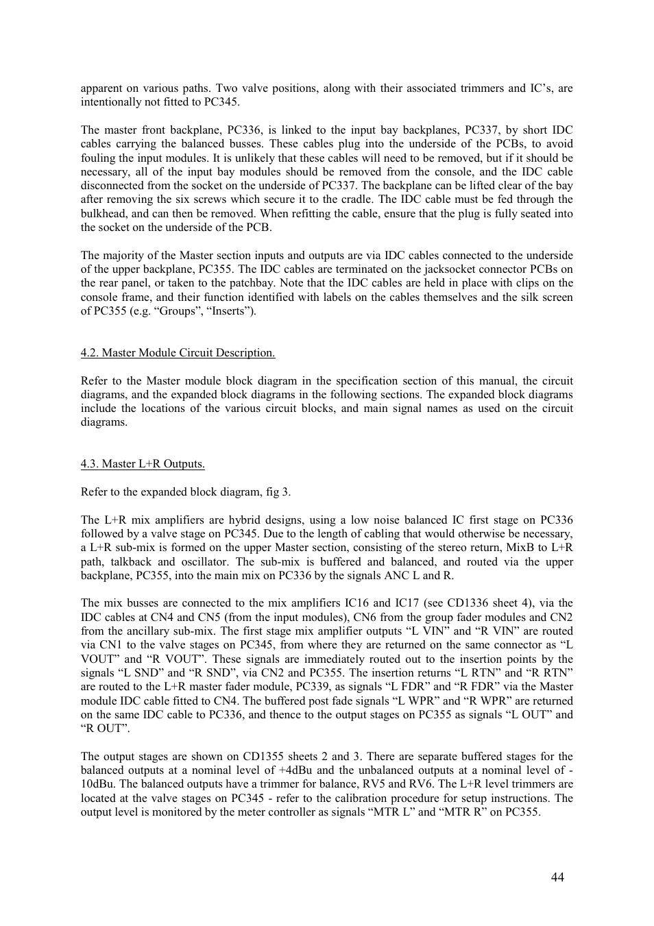TL Audio VTC User Manual | Page 44 / 52