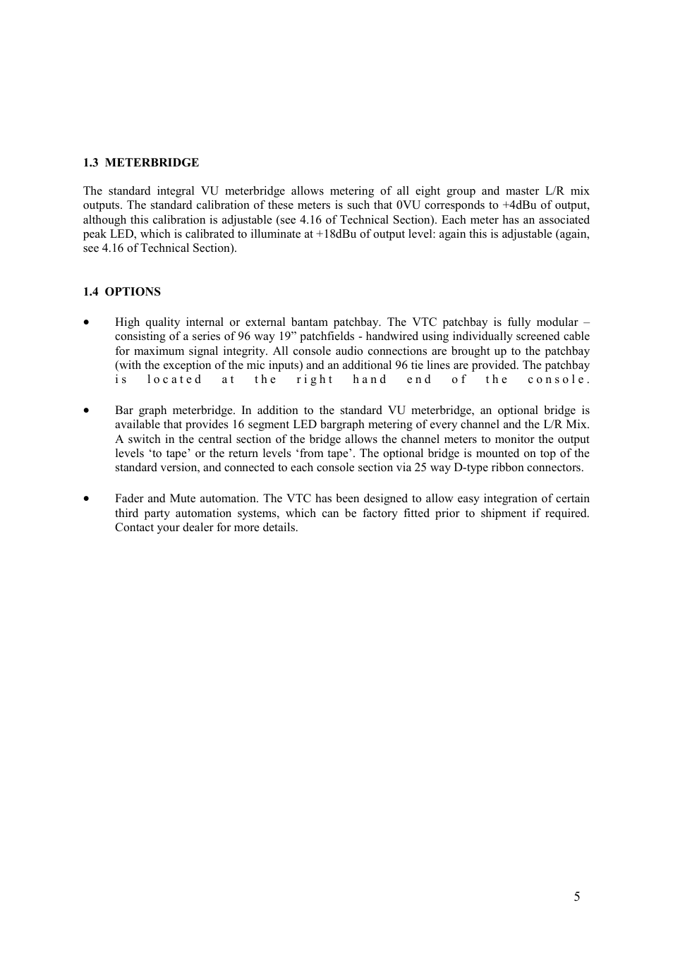 TL Audio VTC User Manual | Page 5 / 52