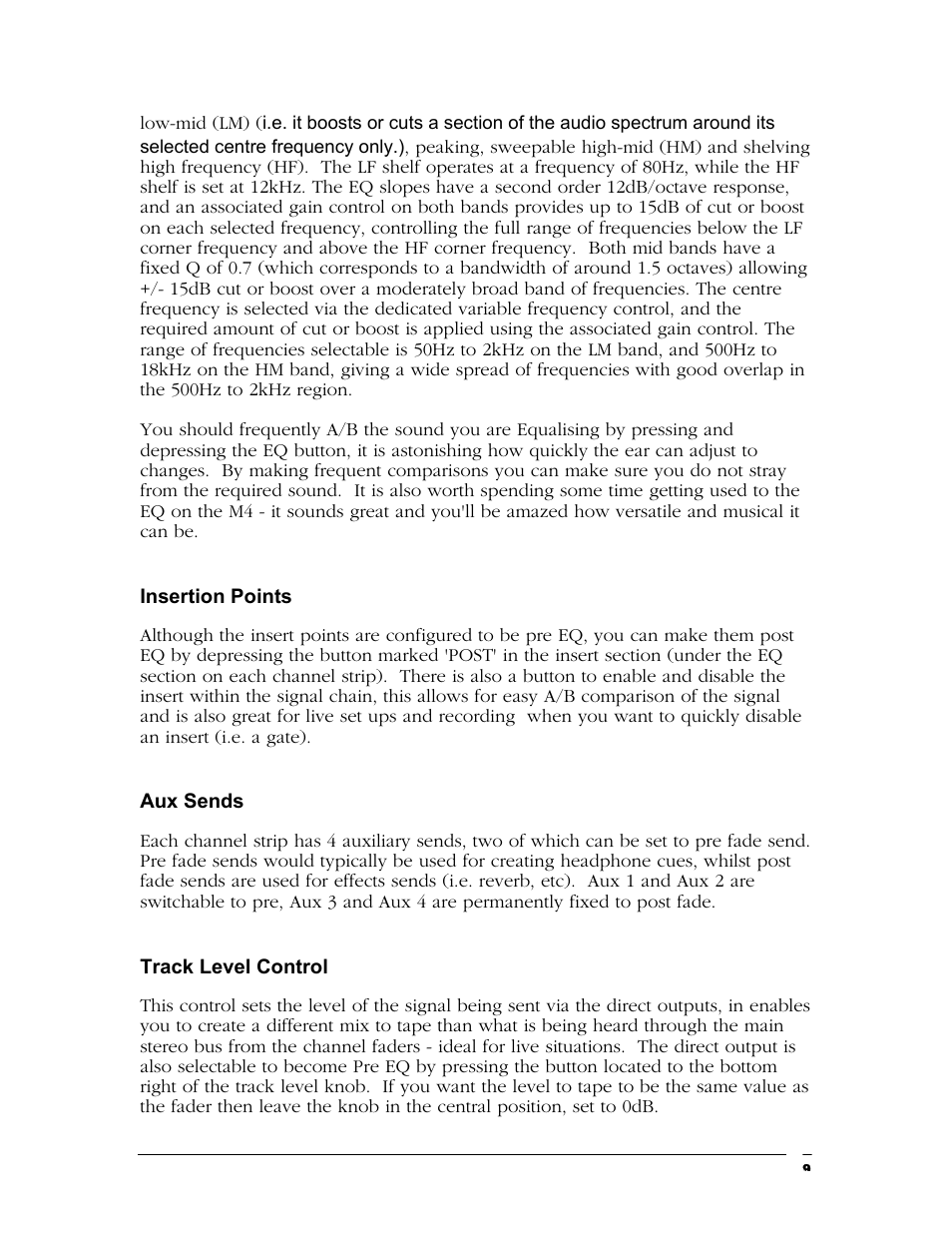 TL Audio M4 User Manual | Page 10 / 14