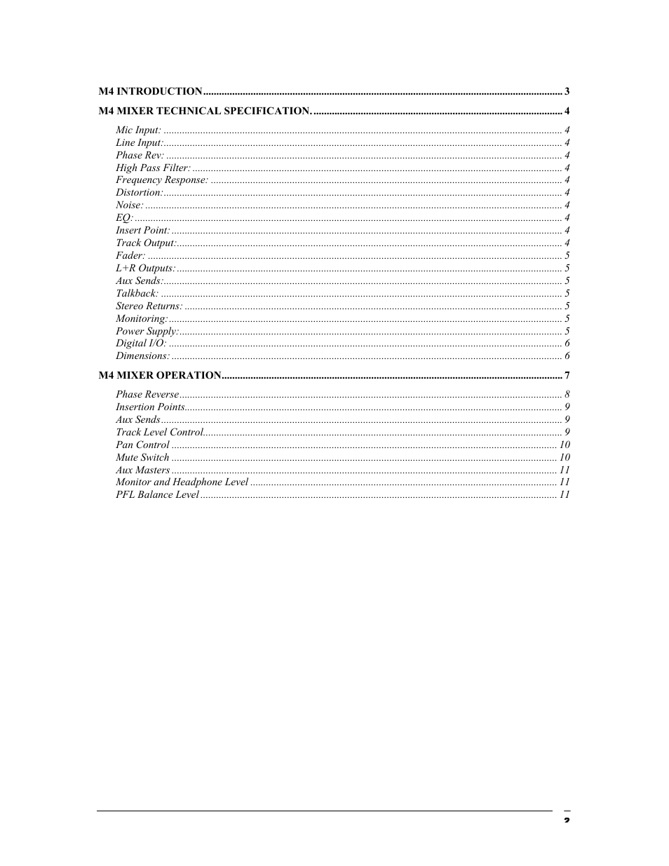 TL Audio M4 User Manual | Page 3 / 14