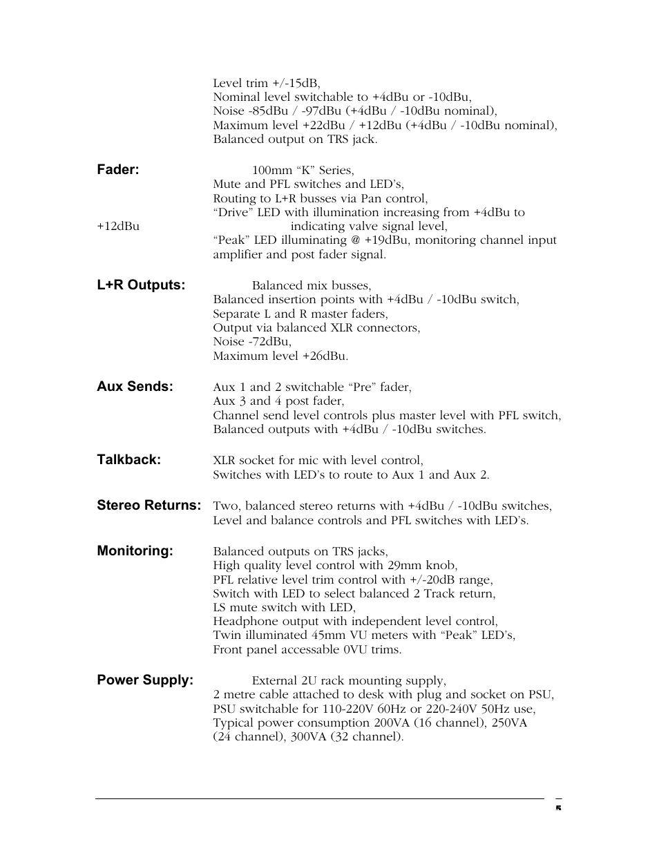 TL Audio M4 User Manual | Page 6 / 14